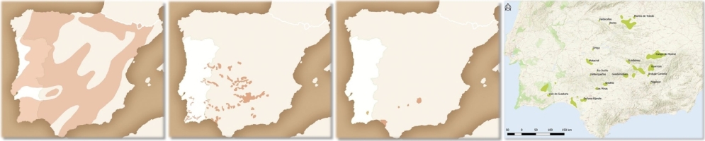 Mapas de ocorrência do lince-ibérico ao longo dos anos